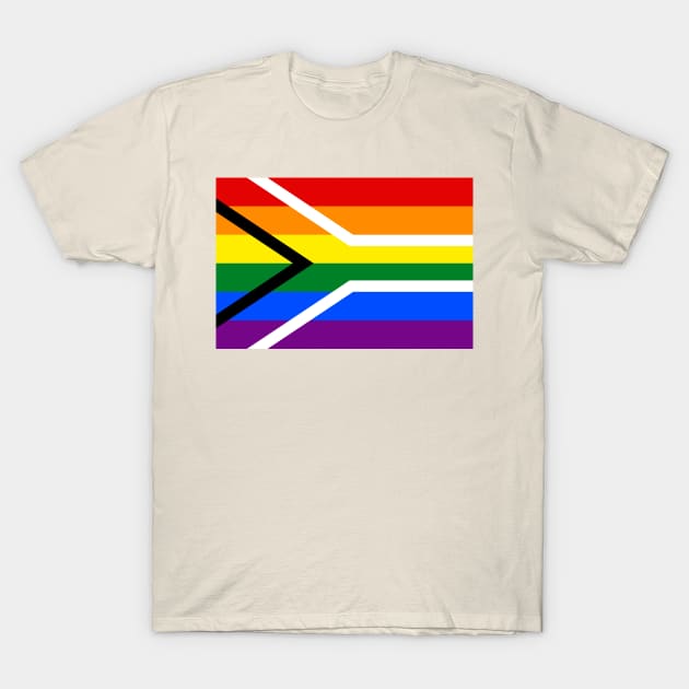 Gay Pride Flag of South Africa T-Shirt by sovereign120